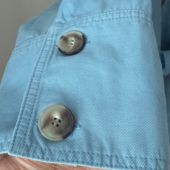 Sezane Marena Jacket Light Blue Size 12 - Picture 5 of 16